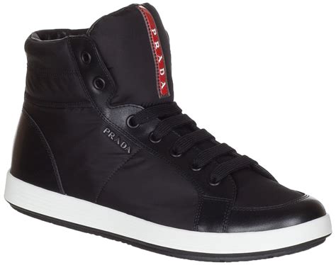 prada men's nylon sneakers|Prada high top sneakers men.